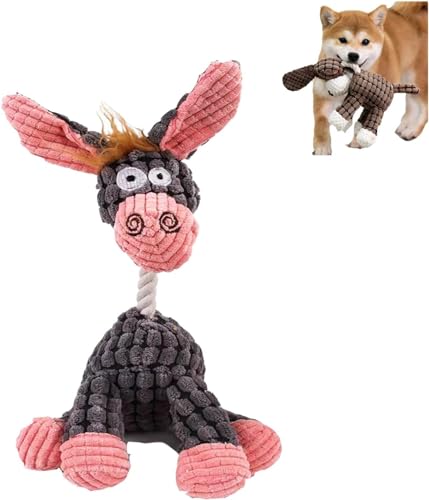 Gehanico Robustplush Hundespielzeug, unsterbliches Quietschspielzeug, Plüschspielzeug für aggressive Kauer für kleine, mittelgroße Hunde, langlebiges Plüschtier, Kauspielzeug für Zahngesundheit, Gehanico Robustplush Hundespielzeug, unsterbliches Quietschspielzeug, Plüschspielzeug für aggressive Kauer für kleine, mittelgroße Hunde, langlebiges Plüschtier, Kauspielzeug für Zahngesundheit, von Gehanico