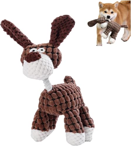 Gehanico Robustplush Hundespielzeug, unsterbliches Quietschspielzeug, Plüschspielzeug für aggressive Kauer für kleine, mittelgroße Hunde, langlebiges Stofftier, Plüsch-Kauspielzeug für Zahngesundheit, Gehanico Robustplush Hundespielzeug, unsterbliches Quietschspielzeug, Plüschspielzeug für aggressive Kauer für kleine, mittelgroße Hunde, langlebiges Stofftier, Plüsch-Kauspielzeug für Zahngesundheit, von Gehanico