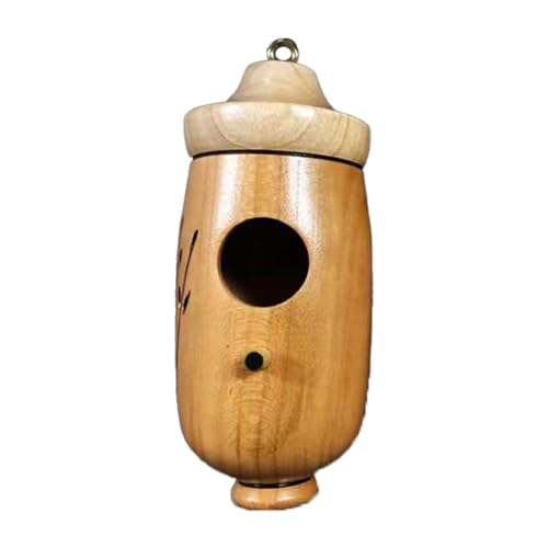 Hölzernes Kolibrihaus, Libiyi Hölzernes Kolibrihaus Geschenk für Naturliebhaber Sherem Hölzernes Kolibrihaus Wooden Hummingbird House Wooden Hummingbird House (3) von Gehanico
