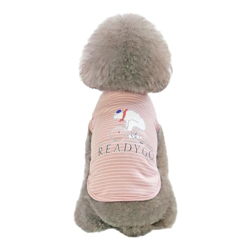 Hund Katze Mantel Schmutziger Mantel Hund Kleidung Warme Hundeweste, Geeignet für Devon Rex Katze Teddy Hund Chihuahua (L,Pink) von Gehanico