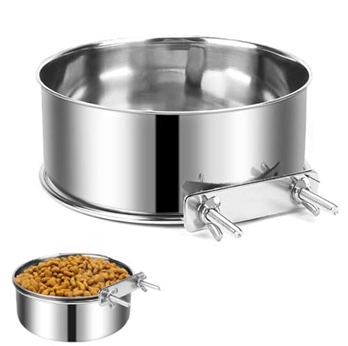 Hundebox Wassernapf 2024 Edelstahl Haustier Hängende Futter Wassernapf Hängende Haustier Käfig Schüssel Metall Hundenapf Futternapf Käfig Fütterungsbecher Feeder für mittelgroße große Hunde (Regular) Hundebox Wassernapf 2024 Edelstahl Haustier Hängende Futter Wassernapf Hängende Haustier Käfig Schüssel Metall Hundenapf Futternapf Käfig Fütterungsbecher Feeder für mittelgroße große Hunde (Regular) von Gehanico
