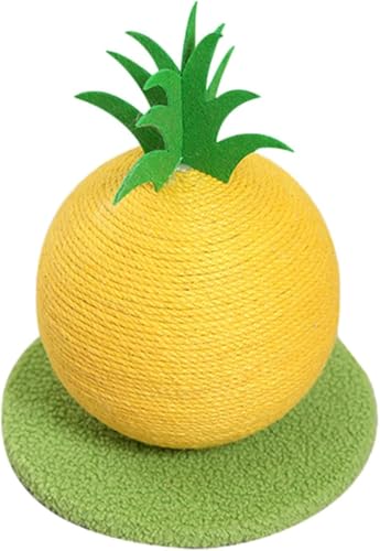 Kratzbaum in Obstform, lustiger Baum für Indoor-Katzen, Spielgeräte, um Langeweile und Unterhaltung zu lindern (Ananas) von Gehanico