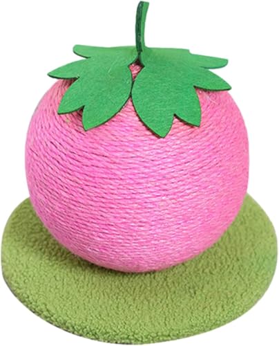 Kratzbaum in Obstform, lustiger Baum für Indoor-Katzen, Spielgeräte, um Langeweile und Unterhaltung zu lindern (Erdbeere) von Gehanico