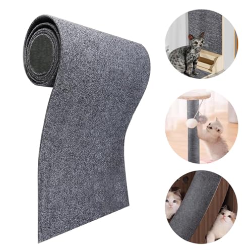 Kratzmatte für Katzen Kletter Katzenkratzer DIY Zuschneidbare Selbstklebende Teppich Katzenmattenunterlage Teppich Katzenkratzer Möbelschutz Kratzpads für Katzen Kratzschutzfolie Couch (beige) von Gehanico