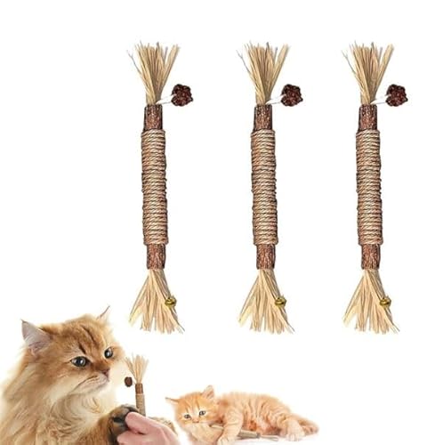 Silvervine Zahnstab, natürliches Katzenminze-Kauspielzeug für Kätzchen, Zahnreinigung, Silvervine Zahnstab, beruhigende Katze, Angst und Stress, Katzen-Zahnstäbchen, Kätzchen-Spielzeug für Silvervine Zahnstab, natürliches Katzenminze-Kauspielzeug für Kätzchen, Zahnreinigung, Silvervine Zahnstab, beruhigende Katze, Angst und Stress, Katzen-Zahnstäbchen, Kätzchen-Spielzeug für von Gehanico