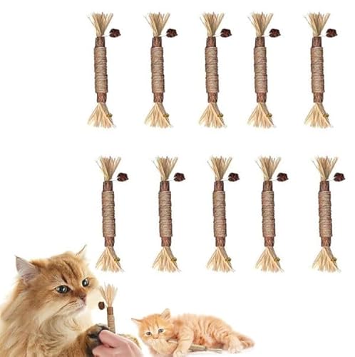 Silvervine Zahnstab, natürliches Katzenminze-Kauspielzeug für Kätzchen, Zahnreinigung, Silvervine Zahnstab, beruhigende Katze, Angst und Stress, Katzen-Zahnstäbchen, Kätzchen-Spielzeug für Silvervine Zahnstab, natürliches Katzenminze-Kauspielzeug für Kätzchen, Zahnreinigung, Silvervine Zahnstab, beruhigende Katze, Angst und Stress, Katzen-Zahnstäbchen, Kätzchen-Spielzeug für von Gehanico