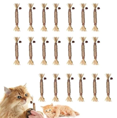 Silvervine Zahnstäbchen, natürliches Katzenminze-Kauspielzeug für Kätzchen, Zahnreinigung, Silvervine Zahnstab, beruhigende Katze, Angst und Stress, Katzen-Zahnstäbchen, Kätzchen-Spielzeug für Silvervine Zahnstäbchen, natürliches Katzenminze-Kauspielzeug für Kätzchen, Zahnreinigung, Silvervine Zahnstab, beruhigende Katze, Angst und Stress, Katzen-Zahnstäbchen, Kätzchen-Spielzeug für von Gehanico