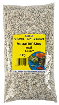 Geißler Aquarienkies Weiss 1-3mm 25 kg, Aquariumkies Geißler Aquarienkies Weiss 1-3mm 25 kg, Aquariumkies von Geißler