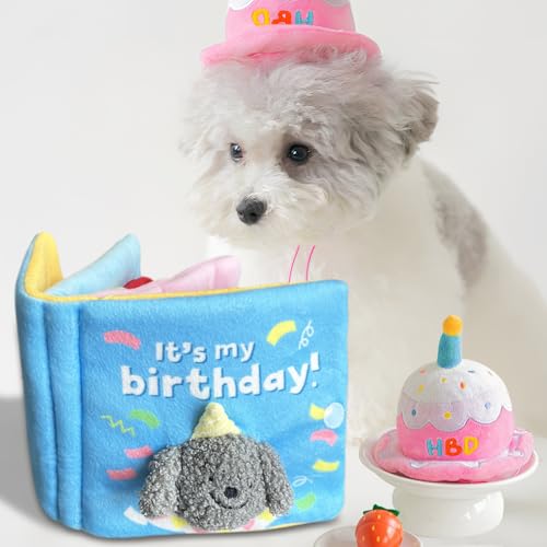 Gelako Hide and Seek Hundespielzeug, Geburtstag für Hunde, interaktives gefülltes Haustier, langsames Füttern, interaktiv, für kleine mittelgroße Hunde Gelako Hide and Seek Hundespielzeug, Geburtstag für Hunde, interaktives gefülltes Haustier, langsames Füttern, interaktiv, für kleine mittelgroße Hunde von Gelako