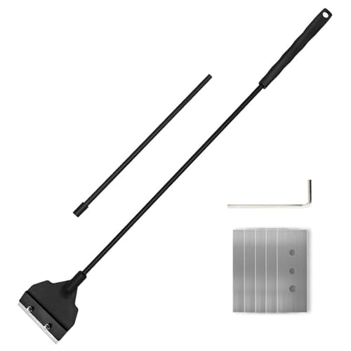 Algenschaber mit langem ergonomischem Griff, Stahl, 65 cm, Aquariumreiniger, Wartungsschaber, rechtwinklig, Aquarienkies mit 5 Ersatzklingen für Aquarien Algenschaber mit langem ergonomischem Griff, Stahl, 65 cm, Aquariumreiniger, Wartungsschaber, rechtwinklig, Aquarienkies mit 5 Ersatzklingen für Aquarien von Gelishan