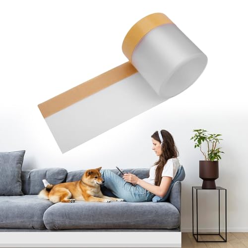 GeluEla Spielzeugblocker Für Möbel, Unter Couch Blocker, 3m Untercouch-Blocker, Verstellbare Unterbett-Blocker für Haustier, Couch-Stoßfänger für Unter Couch, Teppich, Möbelspaltblocker (Weiß) von GeluEla