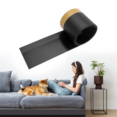 GeluEla Spielzeugblocker Für Möbel, Unter Couch Blocker, 3m Untercouch-Blocker, Verstellbare Unterbett-Blocker für Haustier, Couch-Stoßfänger für Unter Couch, Teppich, Möbelspaltblocker (Schwarz) von GeluEla
