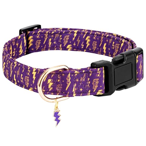 Gelwoo Personalisiertes Hundehalsband, verstellbares Welpenhalsband mit Sicherheitsschnalle für kleine, mittelgroße und große Hunde, niedliches und einzigartiges rosa Kirschmuster, Haustierhalsband Gelwoo Personalisiertes Hundehalsband, verstellbares Welpenhalsband mit Sicherheitsschnalle für kleine, mittelgroße und große Hunde, niedliches und einzigartiges rosa Kirschmuster, Haustierhalsband von Gelwoo