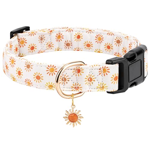 Gelwoo Personalisiertes Hundehalsband, verstellbares Welpenhalsband mit Sicherheitsschnalle für kleine, mittelgroße und große Hunde, niedliches und einzigartiges rosa Kirschmuster, Haustierhalsband Gelwoo Personalisiertes Hundehalsband, verstellbares Welpenhalsband mit Sicherheitsschnalle für kleine, mittelgroße und große Hunde, niedliches und einzigartiges rosa Kirschmuster, Haustierhalsband von Gelwoo