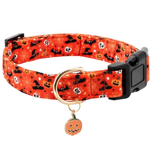 Gelwoo Personalisiertes Hundehalsband, verstellbares Welpenhalsband mit Sicherheitsschnalle für kleine, mittelgroße und große Hunde, niedliches und einzigartiges rosa Kirschmuster, Haustierhalsband Gelwoo Personalisiertes Hundehalsband, verstellbares Welpenhalsband mit Sicherheitsschnalle für kleine, mittelgroße und große Hunde, niedliches und einzigartiges rosa Kirschmuster, Haustierhalsband von Gelwoo