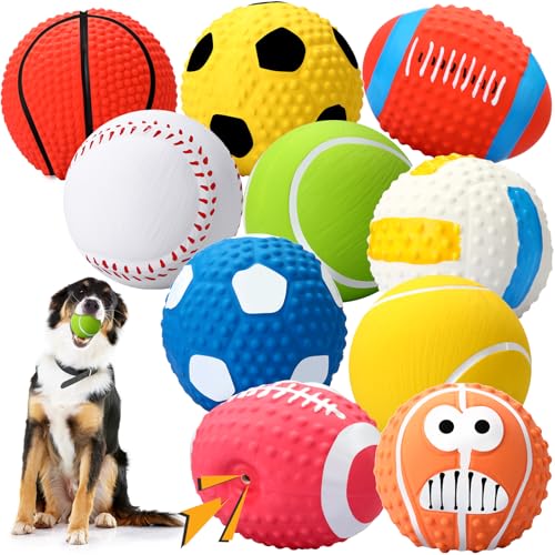 Gemscream Quietschender Latexball für Hunde, Welpen, Sportball, weiches Latex-Gummi, quietschendes Hundespielzeug, niedliches Hundespielzeug für kleine und mittelgroße Welpen, interaktives Gemscream Quietschender Latexball für Hunde, Welpen, Sportball, weiches Latex-Gummi, quietschendes Hundespielzeug, niedliches Hundespielzeug für kleine und mittelgroße Welpen, interaktives von Gemscream