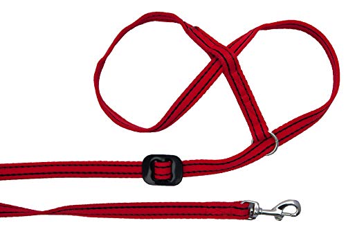 Gencon All In 1 Clip To Collar Hunde-Training Halfter und Leine (Einheitsgröße) (Rot) von Gencon