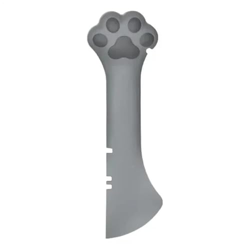 1 x Löffel mit langem Griff for Tierdosen, Dosenöffner for Tierdosen, Löffel for Nass- und Trockenfutter, Kelle for Katzen- und Hundefutter.(Gray) von Generic