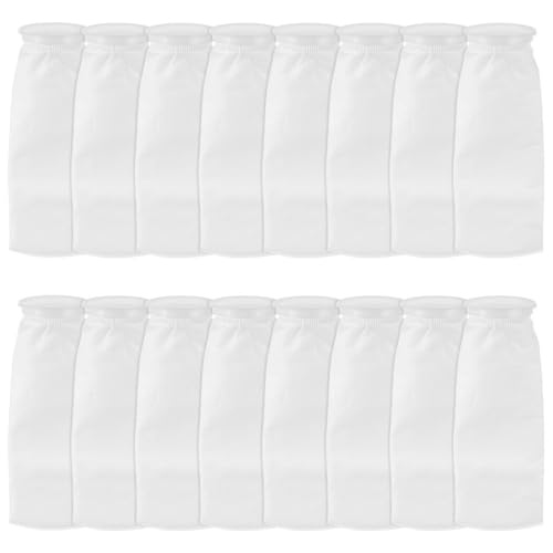 16er-Pack Aquarium-Filterbeutel, 200 m Ringfiltersocken für Salzwassertanks (10,2 x 38,1 cm) von Generic