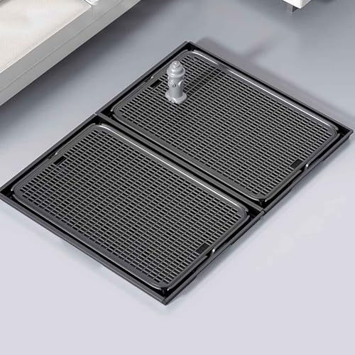 2 PCS Netz-hundetoilette, Hundeklo für den Innenbereich, DIY Großer Platz, Kartenschlitz-Spleißen, für Kleine und Mittelgroße Welpen(Black) von Generic
