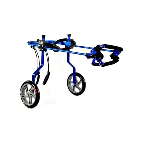 2-Rad-Hunderollstuhl Für Die Hinterbeine, Leicht, Verstellbar, Für Tiere, Laufräder/Wagen, Unterstütztes Gehen Für Behinderte, Gelähmte Haustiere(XXL) von Generic