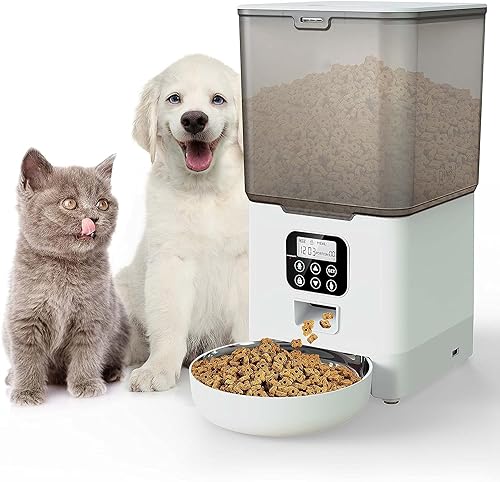 2 in 1 Automatischer Futterspender und Wasserspender, Schwerkraft-Design, automatische Fütterung, 3 l | Katzen-Auto-Hunde-Wasserspender 1 L für kleine, mittelgroße und große Hunde, Haustiere, Welpen, von Generic