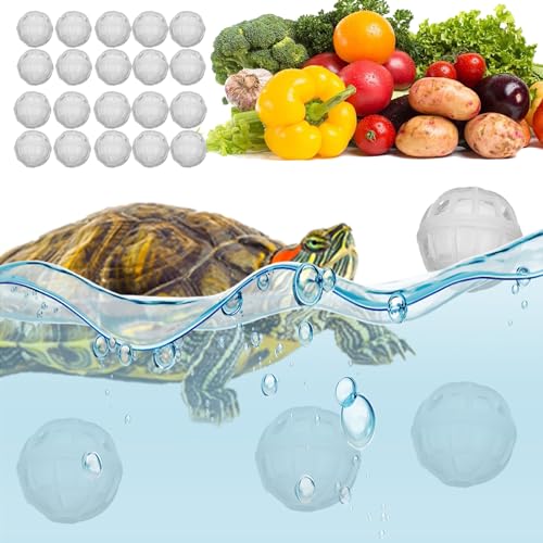 2-in-1 Schildkröten-Ball-Spielzeug, Schildkrötenzubehör, Nitrierkugeln für Schildkröten-Tank-Wasserreinigung und Nitratentfernung, Schildkröten-Anreicherungsspielzeug, Schildkröten-Lebensraum, von Generic