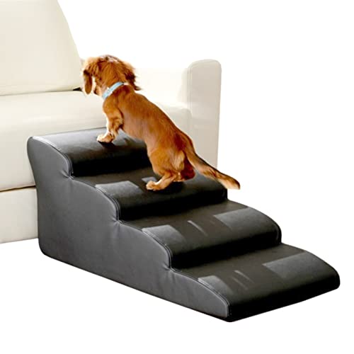 4-stufige Hundetreppe für Couch, große Hunde, 200 Pfund, wasserdichte Haustier-Rampenleiter für hohe Betten für mittelgroße Hunde, Katzen, Tiere, extra breit 15/20 Zoll, Schwarz-80 x 40 x 4 4-stufige Hundetreppe für Couch, große Hunde, 200 Pfund, wasserdichte Haustier-Rampenleiter für hohe Betten für mittelgroße Hunde, Katzen, Tiere, extra breit 15/20 Zoll, Schwarz-80 x 40 x 4 von Generic