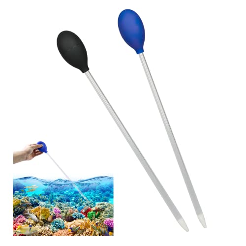 40 cm Aquarium Pipette 2 Stück Schwarz Blau Aquarium Wasserwechsler Coral Feeder,Wiederverwendbar,Geeignet für Aquarien, Fisch Tank Zubehör 40 cm Aquarium Pipette 2 Stück Schwarz Blau Aquarium Wasserwechsler Coral Feeder,Wiederverwendbar,Geeignet für Aquarien, Fisch Tank Zubehör von INNAL