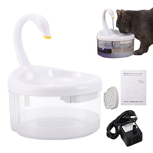 5 Stück Katzenwasserspender automatisch, Haustier-Wasserspender mit USB | Katzenwasserbrunnen, automatischer Haustierbrunnen, Hundewasserspender, ultra-leise Pumpe für Katzen, Hunde, mehrere von Generic