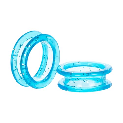 5 Stück Silikon-Scherenringe für die Tierpflege, Fingerschutzringe für Haarschnitt und Styling, Design geeignet für Scheren und langlebig Nts117 (Sky Blue, 0.8x2.4cm) von Generic