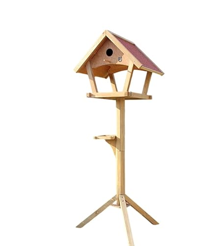 63,5 cm übergroßes Vogelhaus-Futterhaus – riesiges Vogelhaus für den Außenbereich, 2-in-1 wetterfester Unterstand & abnehmbare Saatschale, natürliches unlackiertes Tannenholz (Montage erforderlich für 63,5 cm übergroßes Vogelhaus-Futterhaus – riesiges Vogelhaus für den Außenbereich, 2-in-1 wetterfester Unterstand & abnehmbare Saatschale, natürliches unlackiertes Tannenholz (Montage erforderlich für von Generic