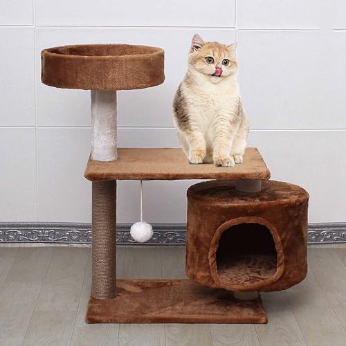 76 cm großer Katzenbaumturm, Katzenkratzbaum mit Sitzstangen, Eigentumswohnung und hängendem Ball, Katzenmöbel, Kätzchenhaus für große Katzen im Innenbereich 76 cm großer Katzenbaumturm, Katzenkratzbaum mit Sitzstangen, Eigentumswohnung und hängendem Ball, Katzenmöbel, Kätzchenhaus für große Katzen im Innenbereich von Generic