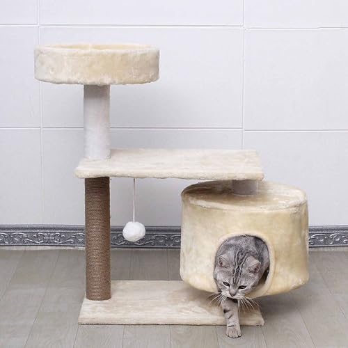 76 cm großer Katzenbaumturm, Katzenkratzbaum mit Sitzstangen, Eigentumswohnung und hängendem Ball, Katzenmöbel, Kätzchenhaus für große Katzen im Innenbereich 76 cm großer Katzenbaumturm, Katzenkratzbaum mit Sitzstangen, Eigentumswohnung und hängendem Ball, Katzenmöbel, Kätzchenhaus für große Katzen im Innenbereich von Generic