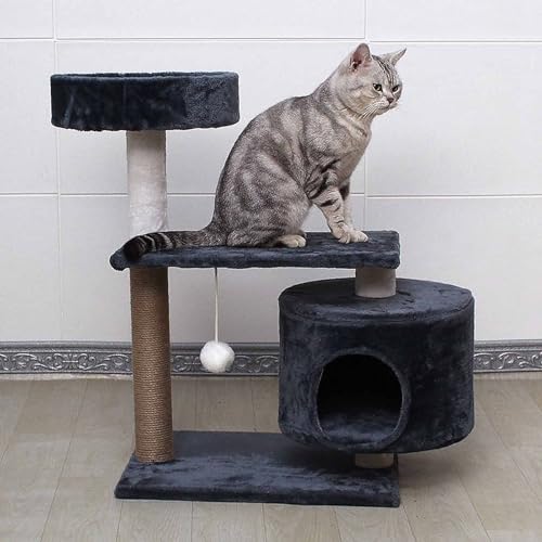 76 cm großer Katzenbaumturm, Katzenkratzbaum mit Sitzstangen, Eigentumswohnung und hängendem Ball, Katzenmöbel, Kätzchenhaus für große Katzen im Innenbereich 76 cm großer Katzenbaumturm, Katzenkratzbaum mit Sitzstangen, Eigentumswohnung und hängendem Ball, Katzenmöbel, Kätzchenhaus für große Katzen im Innenbereich von Generic