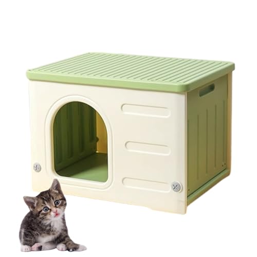 Abnehmbares Katzenhaus, Katzenhöhle Katzentonne Für Katzen Zufluchtsort Für Wildkatzen, Geräumige Und Stabile Katzenvilla Im Freien Ganzjährig Einsetzbar, Leicht Aufzubauen Und Zu Reinigen(Color:A) Abnehmbares Katzenhaus, Katzenhöhle Katzentonne Für Katzen Zufluchtsort Für Wildkatzen, Geräumige Und Stabile Katzenvilla Im Freien Ganzjährig Einsetzbar, Leicht Aufzubauen Und Zu Reinigen(Color:A) von Generic