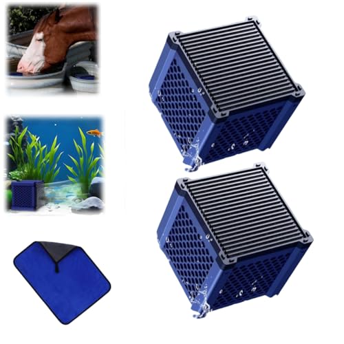 Aktivkohle Pferde,Aktivkohlefilter Pferdetränke,Aktivkohle Aquarium,Filter Cube,Aktivkohle Filterwürfel,Eco Aquarium Wasserreiniger Würfel,für Teiche,Aquarium,Vorratstank (2 PCS) von Generic