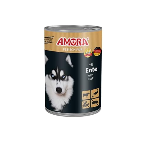Amora Dog Hundefutter | 6X 400g Rind & Ente | Keine Aroma-, Farb- und Konservierungsstoffe | Nassfutter für Hunde von Generic