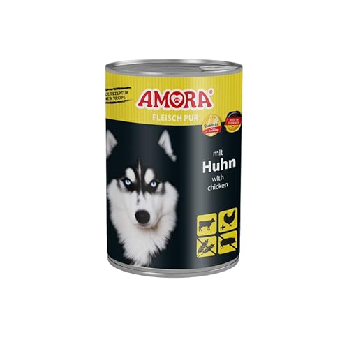 Amora Dog Hundefutter | 6X 400g Rind & Huhn | Keine Aroma-, Farb- und Konservierungsstoffe | Nassfutter für Hunde von Generic