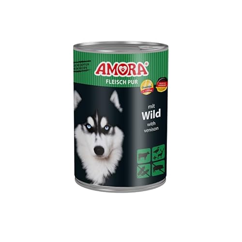 Amora Dog Hundefutter | 6X 400g Rind & Wild | Keine Aroma-, Farb- und Konservierungsstoffe | Nassfutter für Hunde von Generic