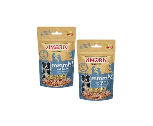 Amora Snack Sensitive mmmh! | 2X 100g Ente | weicher Hundesnack | Hundeleckerli | Monoprotein | ohne Getreide von Generic