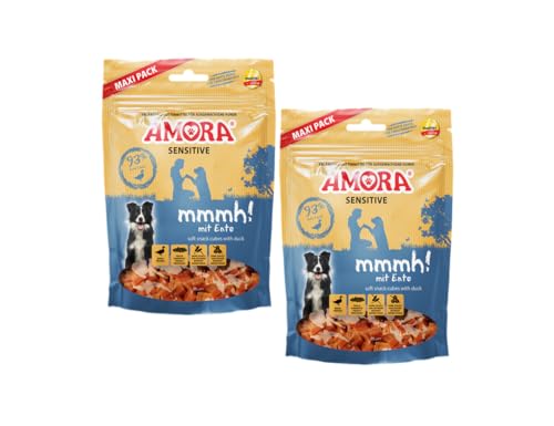 Amora Snack Sensitive mmmh! | 2X 350g Ente | weicher Hundesnack | Hundeleckerli | Monoprotein | ohne Getreide von Generic