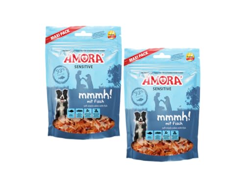 Amora Snack Sensitive mmmh! | 2X 350g Fisch | weicher Hundesnack | Hundeleckerli | Monoprotein | ohne Getreide von Generic