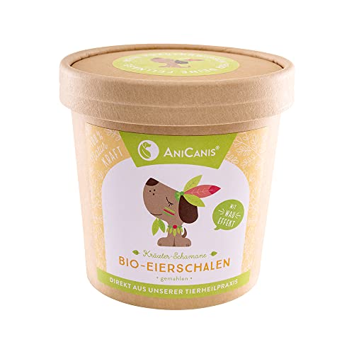 AniCanis Bio Eierschalenpulver für Hunde & Katzen - Eierschalen gemahlen, Calcium für Knochen & Zähne - Futter-Zusatz Nahrungsergänzung - 200g von AniCanis