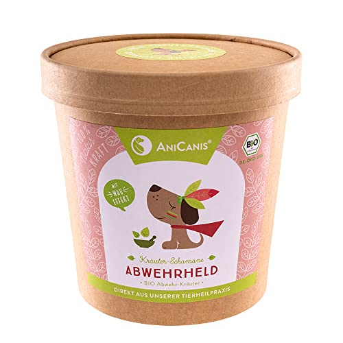 AniCanis Bio Kräutermix Abwehrheld für Hunde - Immunkräuter getrocknet - Futterzusatz Barf-Kräuter vom Tierheilpraktiker - 125g von AniCanis