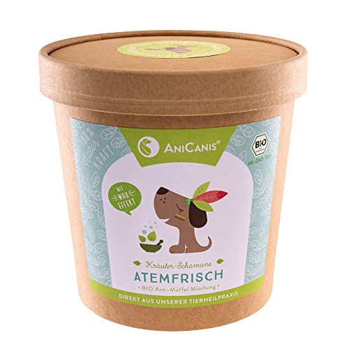 AniCanis Bio Kräutermix Atemfrisch für Hunde - Kräuter vom Tierheilpraktiker - Mundgeruch & Zahnstein - Futterzusatz - 100g von AniCanis