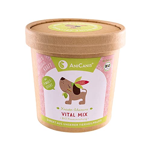 AniCanis Bio Vital Mix für Hunde - Multi-Vitamine & Superfood vom Tierheilpraktiker - Mineralien - Futterzusatz Nahrungsergänzung - 150g von AniCanis