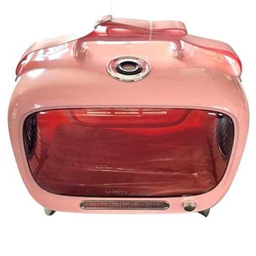 Tierreisebox - Transportbox für Kleintiere - Reisebox für kleine Haustiere - Praktische Haustiertransportbox - Kleintierbox 45 x 41 x 28 cm (Rosa) von Generic