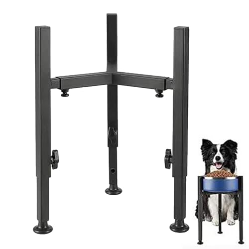 Apfelständer mit hohem Hund - Erhöhte Unterstützung für Hundenapf | Verstellbares Futter und Wasserhalterungen, Ergonomische Schüssel für Hunde und Welpen, bequeme Fütterungslösung für Haustiere von Generic