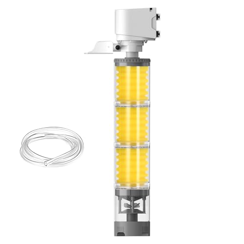 Aquarienfilter | Wasserzirkulation Und Reinigungssystem,Leiser Mehrstufiger Belüftungsfilter Für Aquatische Umgebungen Wie Garnelenteiche Und Schildkrötenlebensräume von Generic